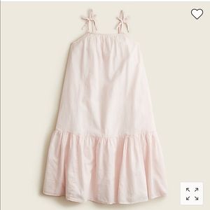 Crewcuts Girls' tie-shoulder cover-up dress sz 10 pink blush